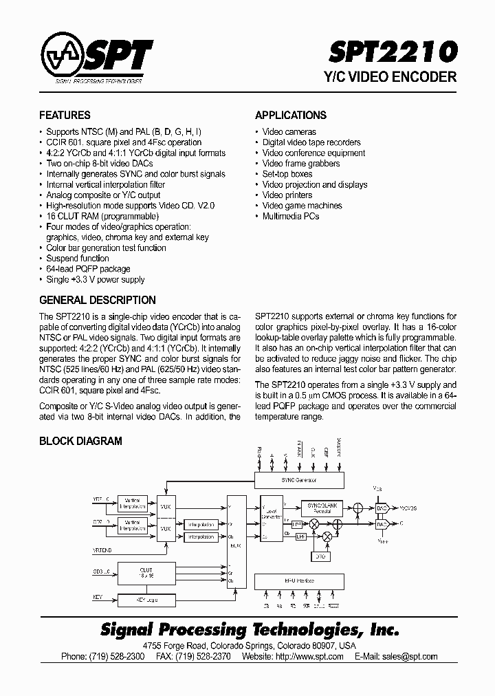 SPT2210_4955846.PDF Datasheet