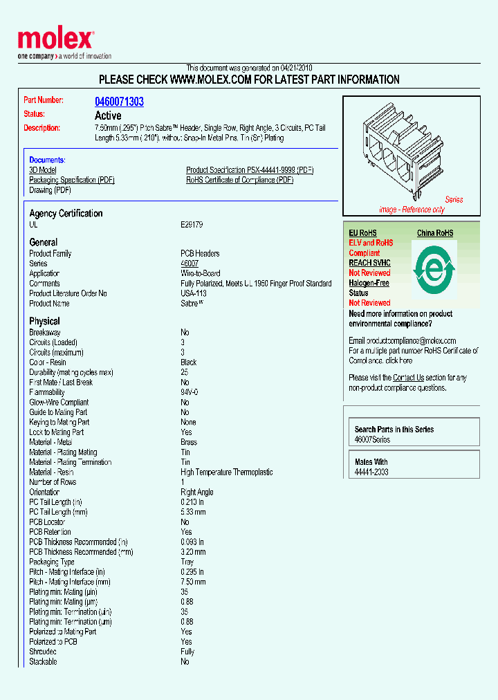 46007-1303_4957478.PDF Datasheet