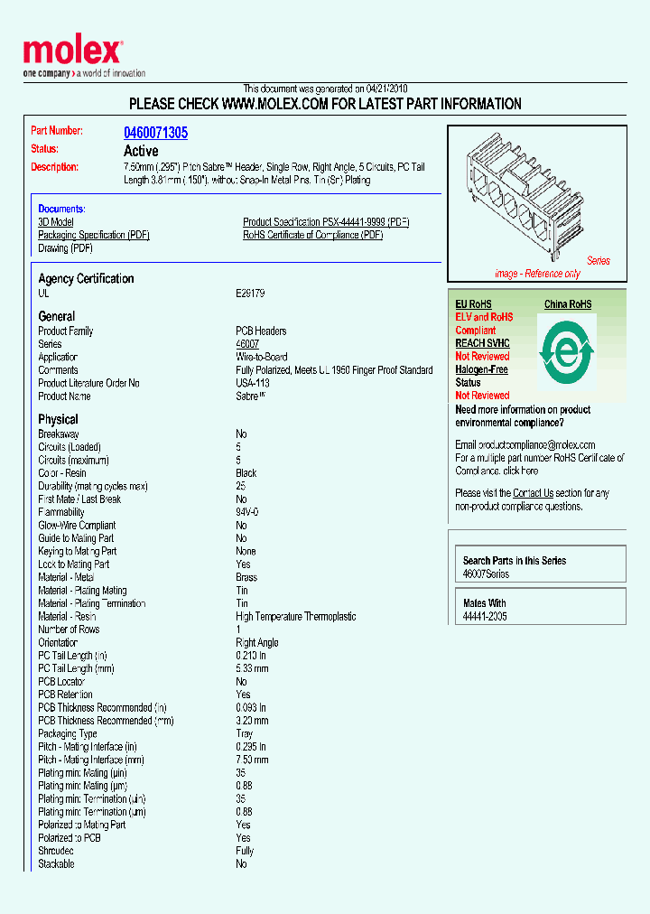 46007-1305_4957480.PDF Datasheet