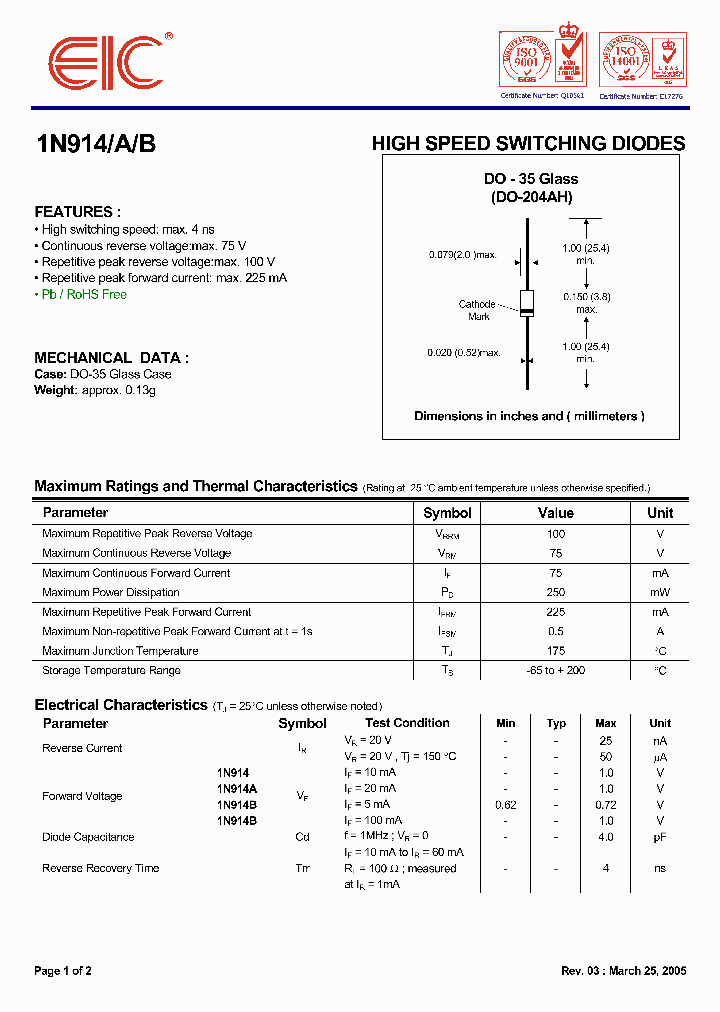 1N914_4962107.PDF Datasheet