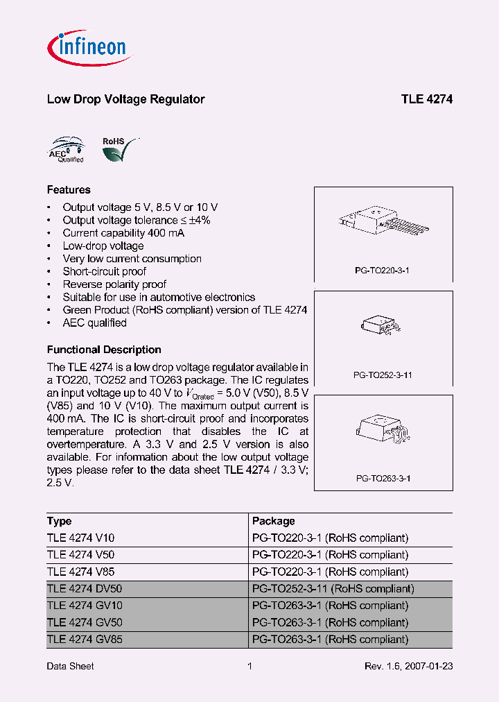 TLE4274V10_4963578.PDF Datasheet