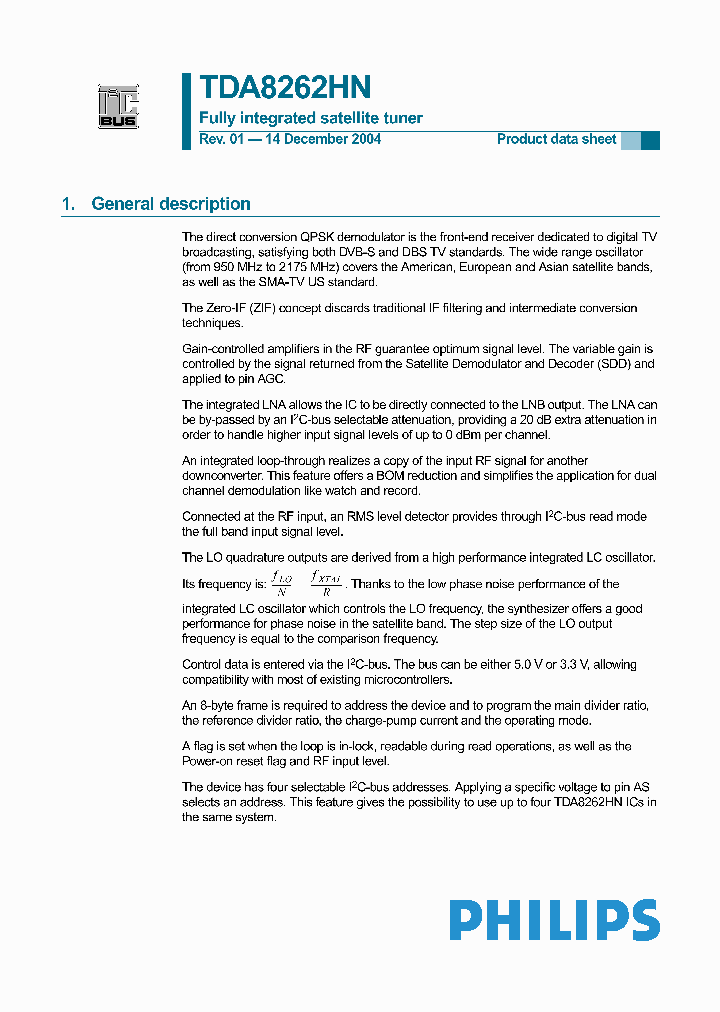 TDA8262HN_4964540.PDF Datasheet