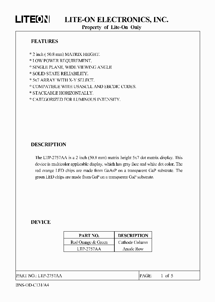 LTP-2757AA_4966163.PDF Datasheet