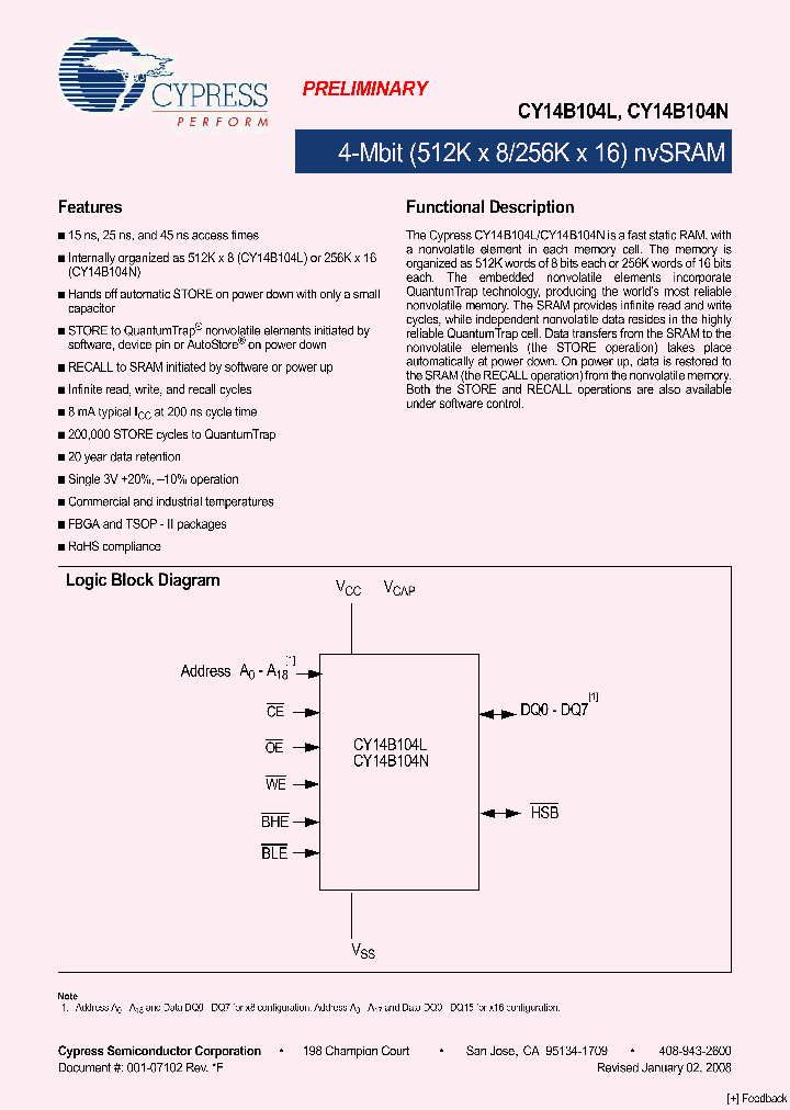 CY14B104L-BA15XI_4966811.PDF Datasheet