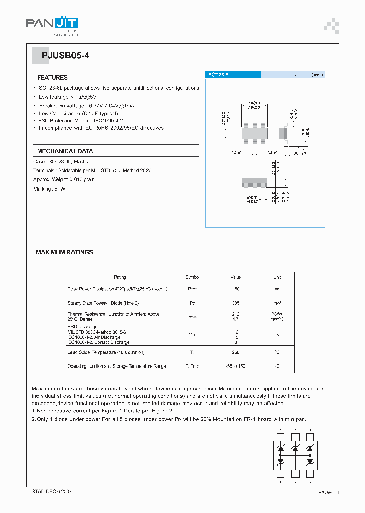 PJUSB05-4_4967894.PDF Datasheet