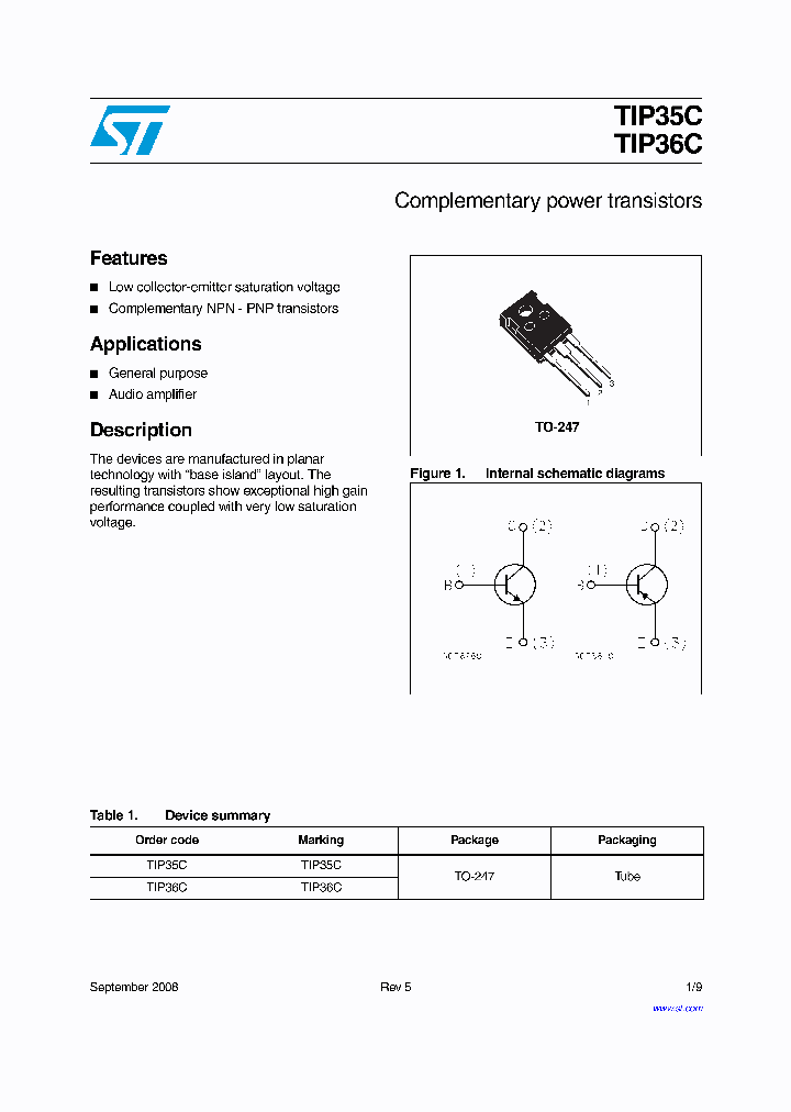 TIP35C_4967926.PDF Datasheet