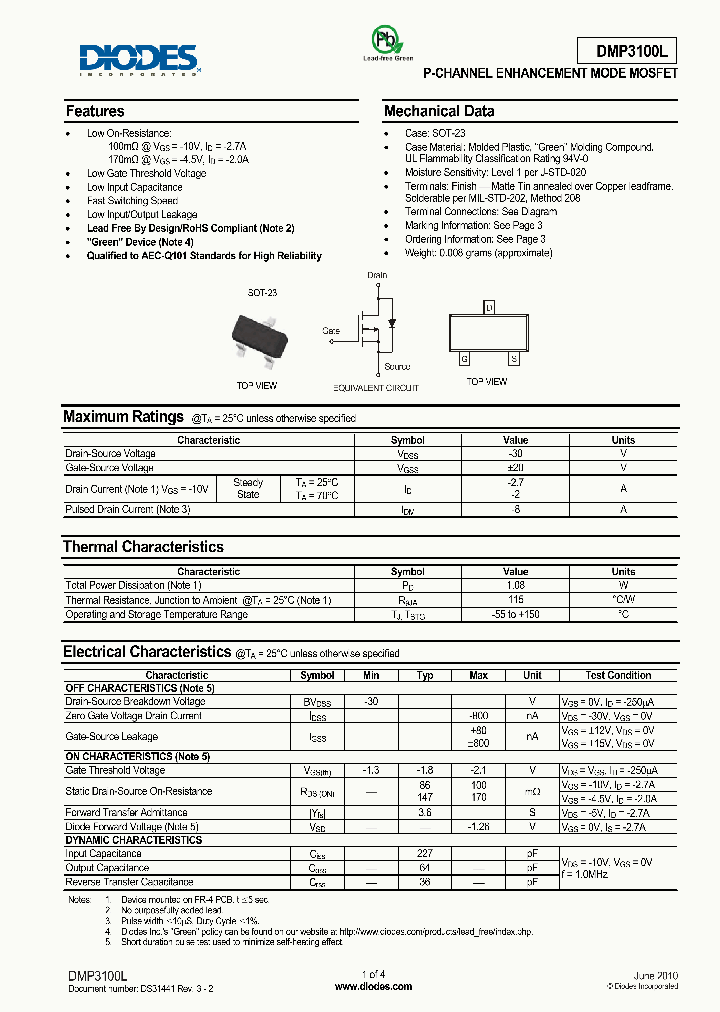 DMP3100L_4968604.PDF Datasheet