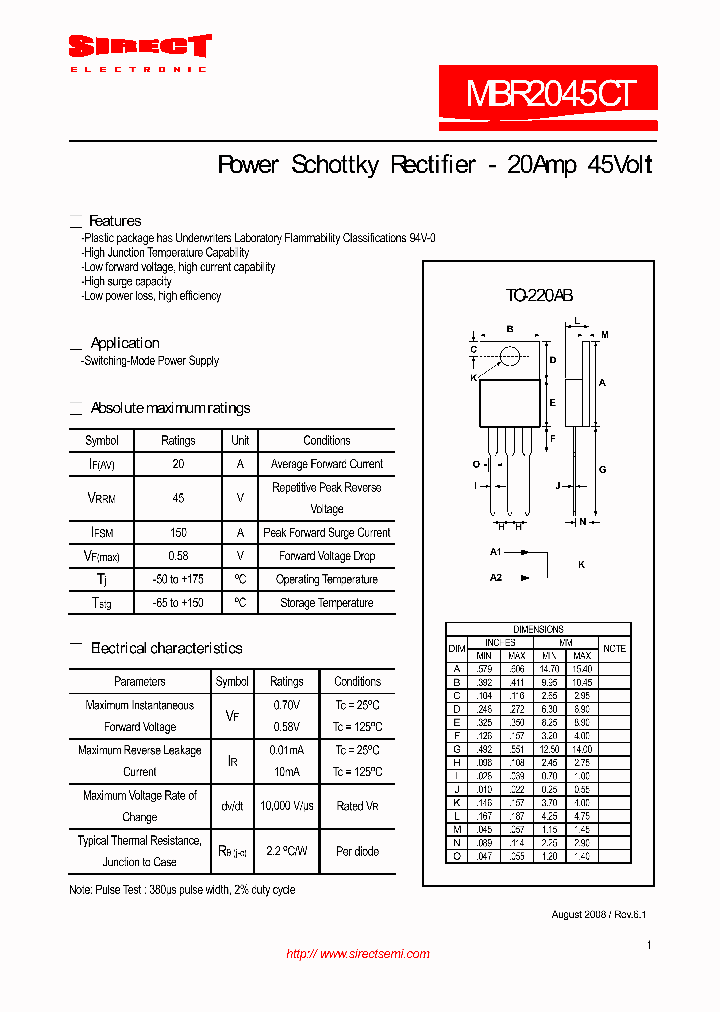 MBR2045CT_4968640.PDF Datasheet