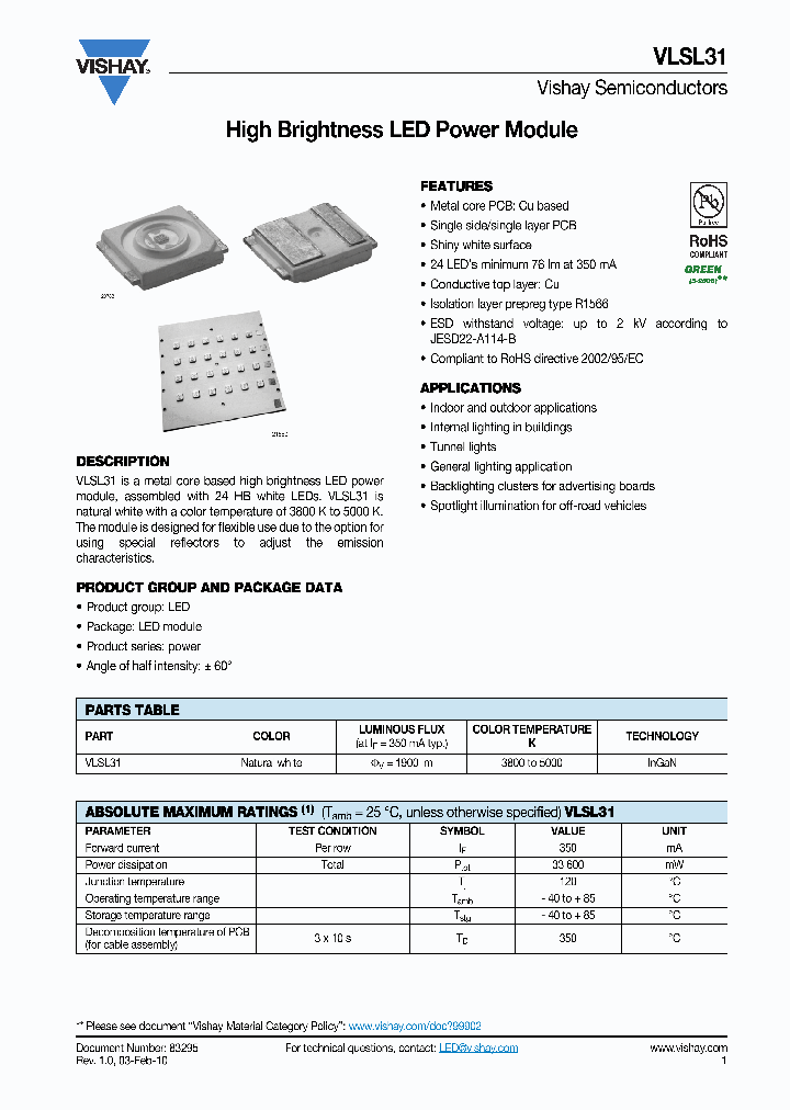 VLSL31_4969370.PDF Datasheet