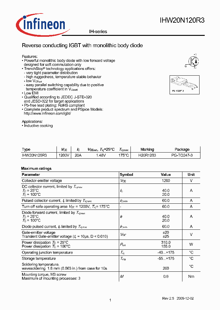 IHW20N120R3_4969726.PDF Datasheet