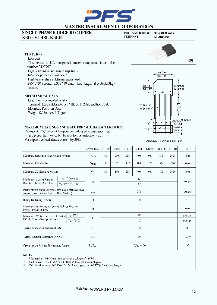 KBL06_4972387.PDF Datasheet