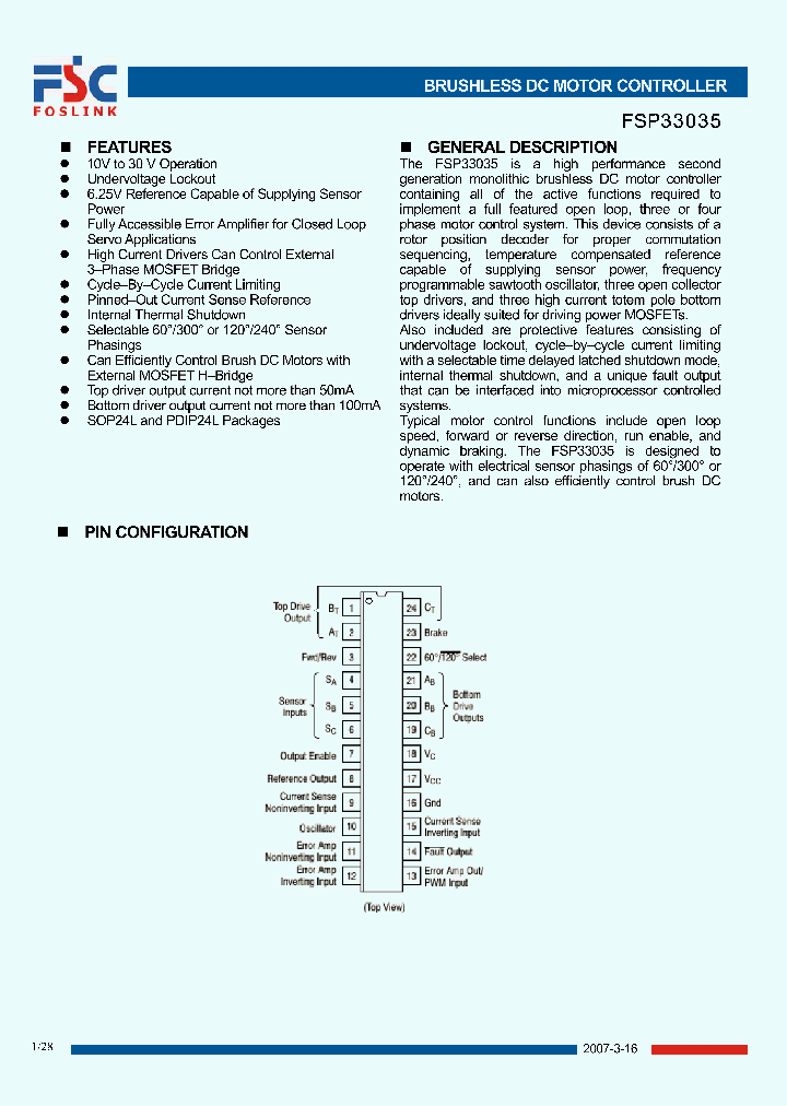 FSP33035SD_4973151.PDF Datasheet