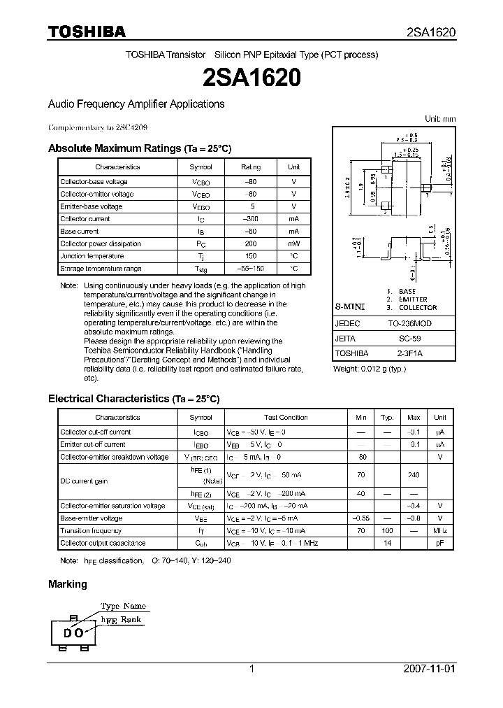 2SA1620_4975932.PDF Datasheet