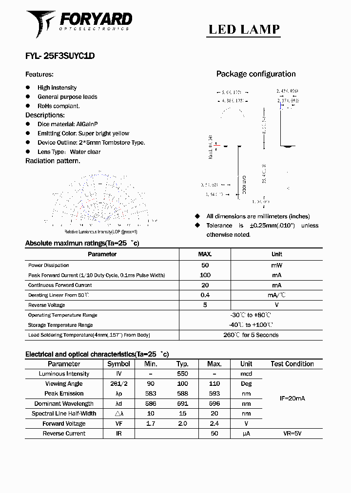 FYL-25F3SUYC1D_4976123.PDF Datasheet