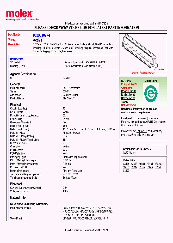 0529010774_4978365.PDF Datasheet