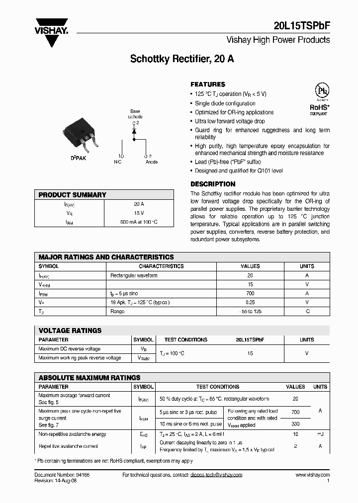20L15TSPBF_4978555.PDF Datasheet