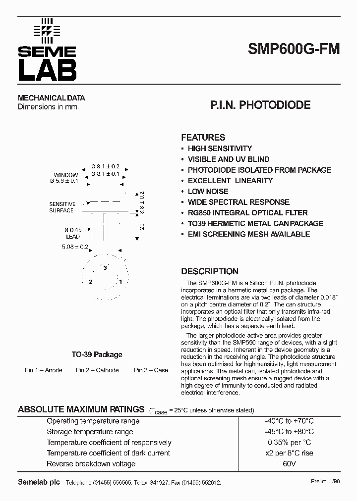 SMP600G-FM_4979307.PDF Datasheet