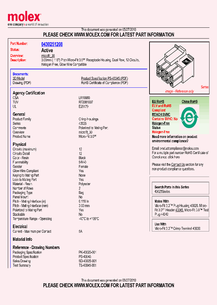 43025-1208_4980794.PDF Datasheet