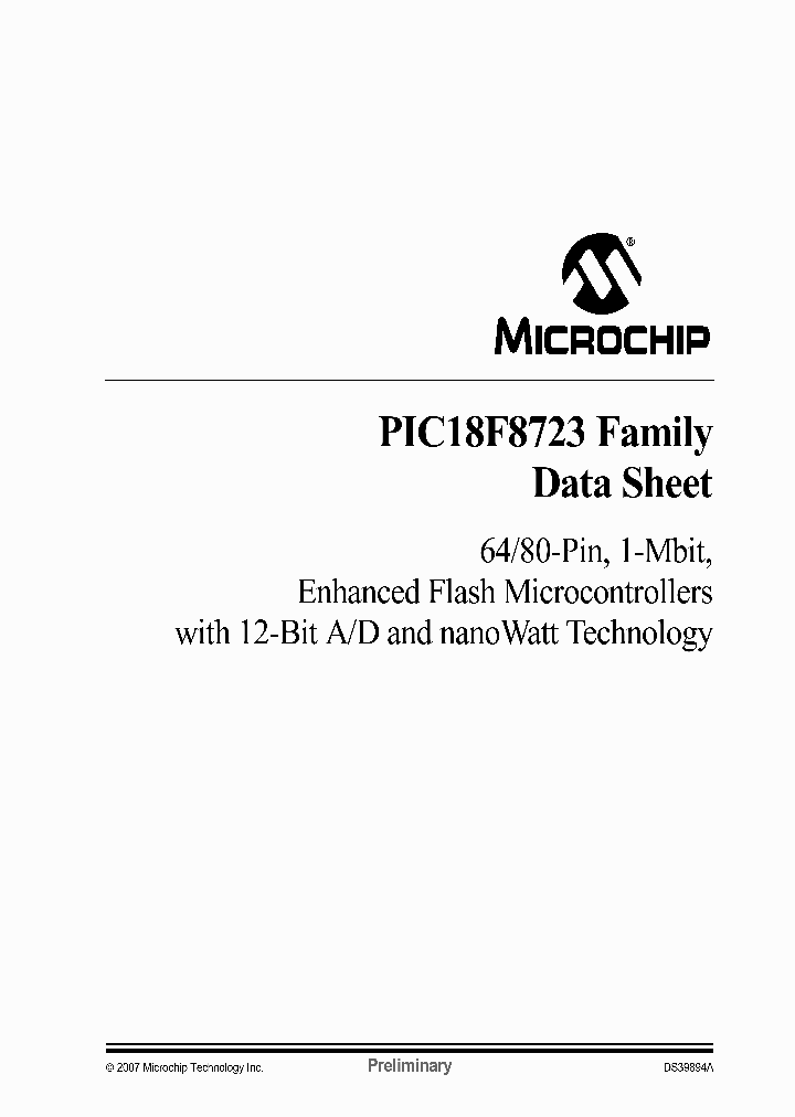 PIC18F8723EPT_4982563.PDF Datasheet