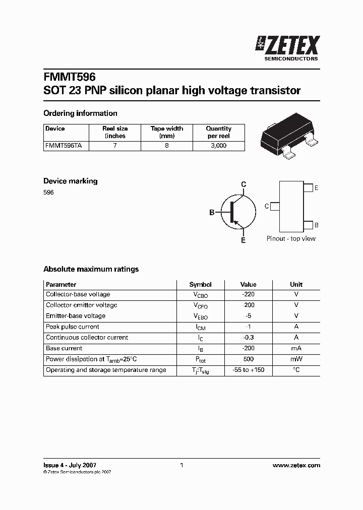 FMMT596_4983540.PDF Datasheet