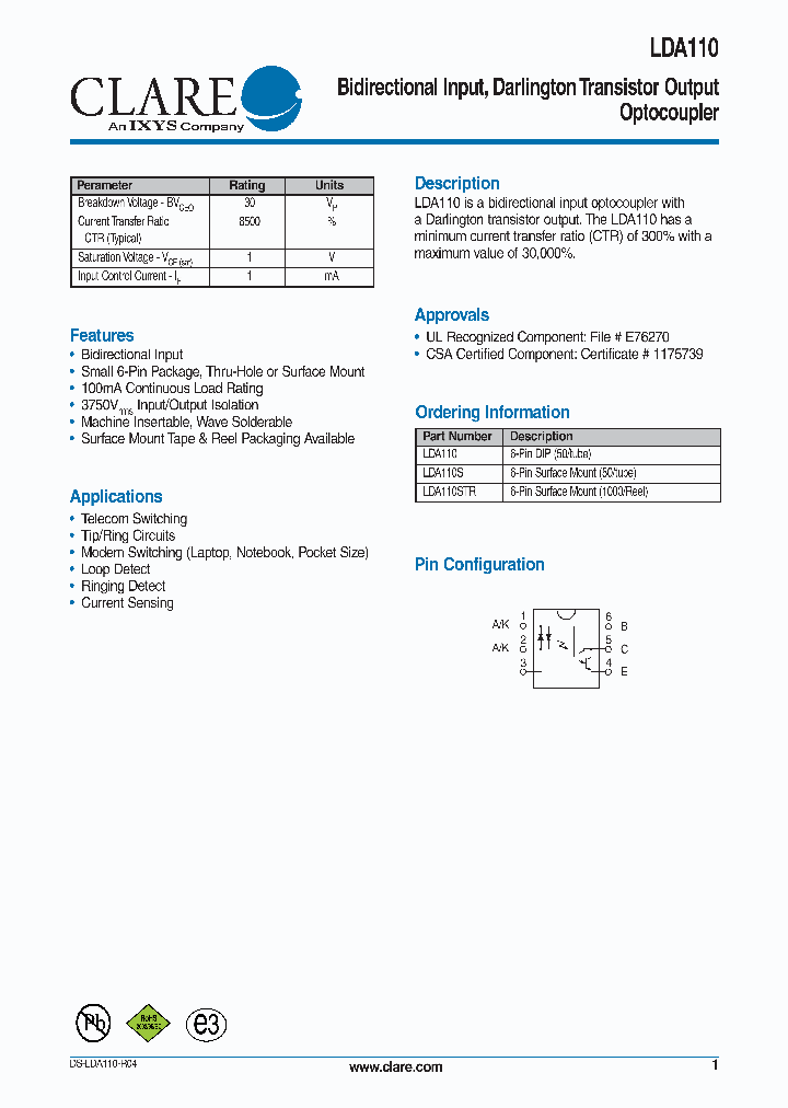 LDA110_4984770.PDF Datasheet