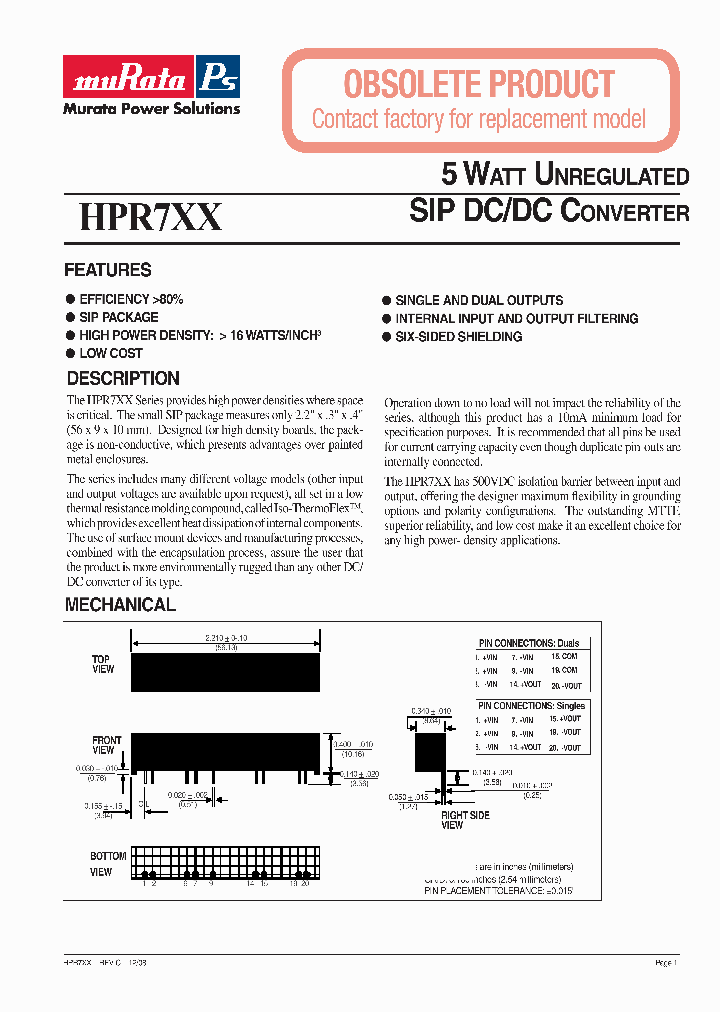 HPR710_4987170.PDF Datasheet