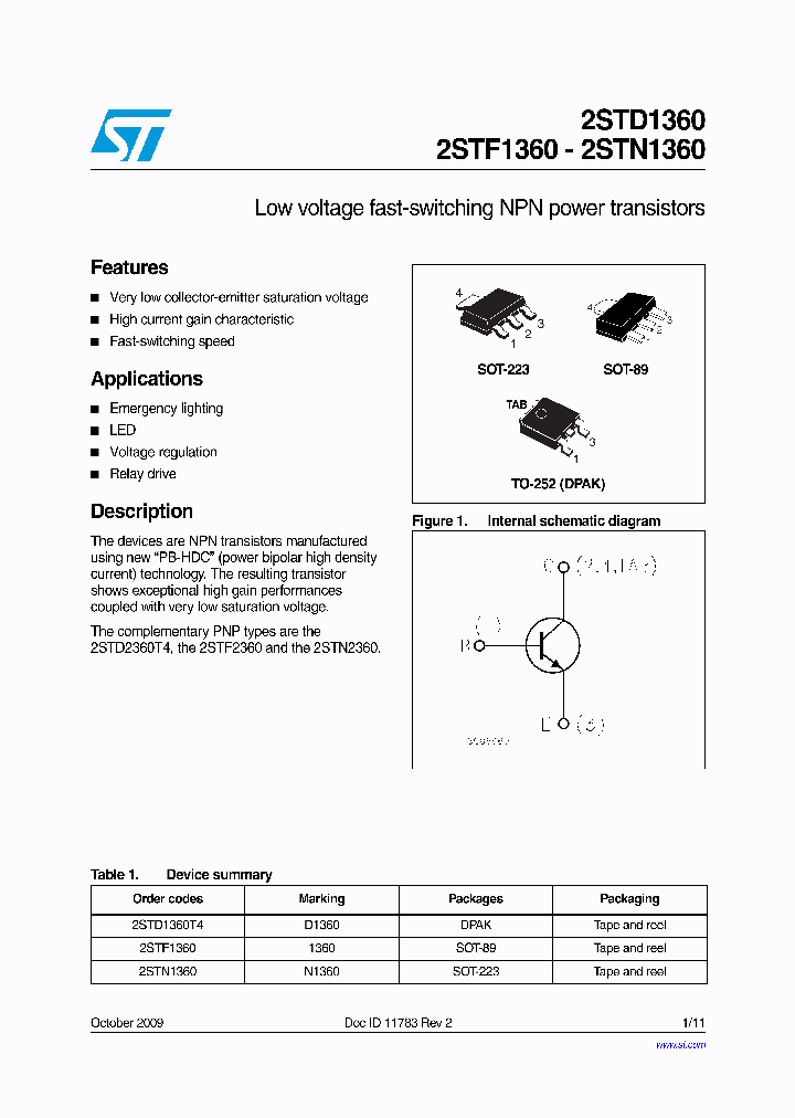 2STD1360_4988024.PDF Datasheet