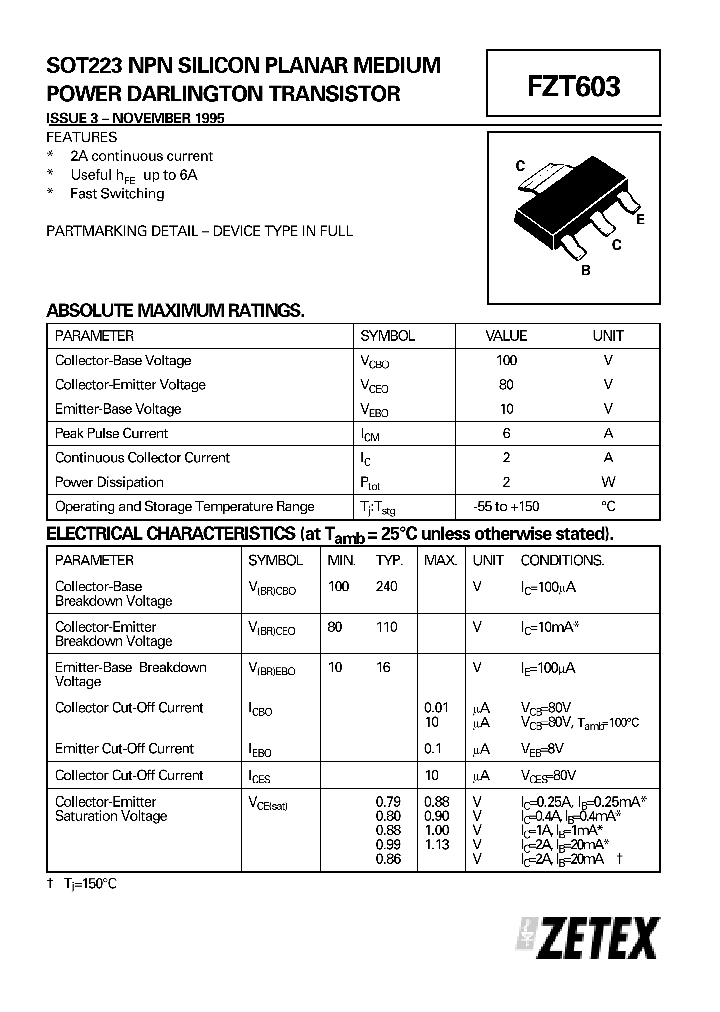 FZT603_4988065.PDF Datasheet