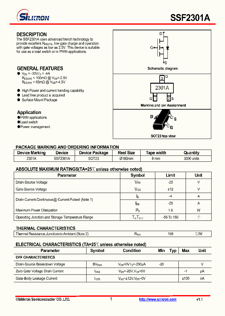 SSF2301A_4989543.PDF Datasheet
