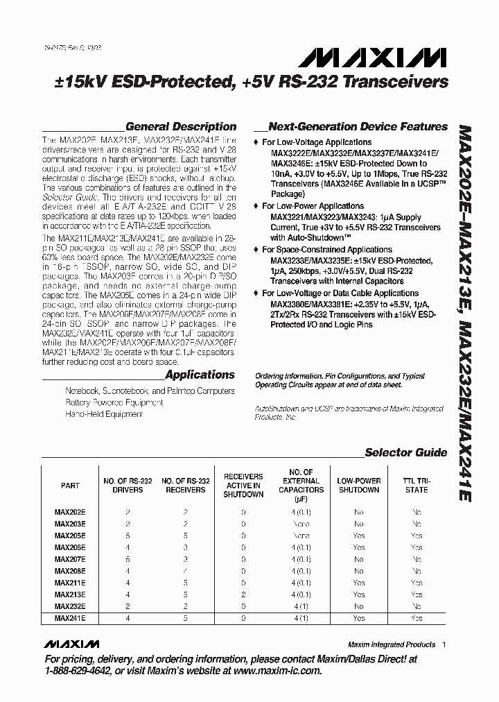 MAX232_4989757.PDF Datasheet