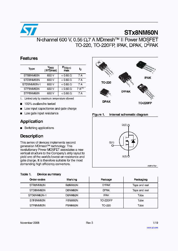 STD8NM60N_4990025.PDF Datasheet