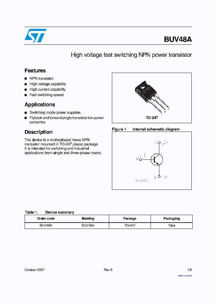 BUV48A_4990182.PDF Datasheet