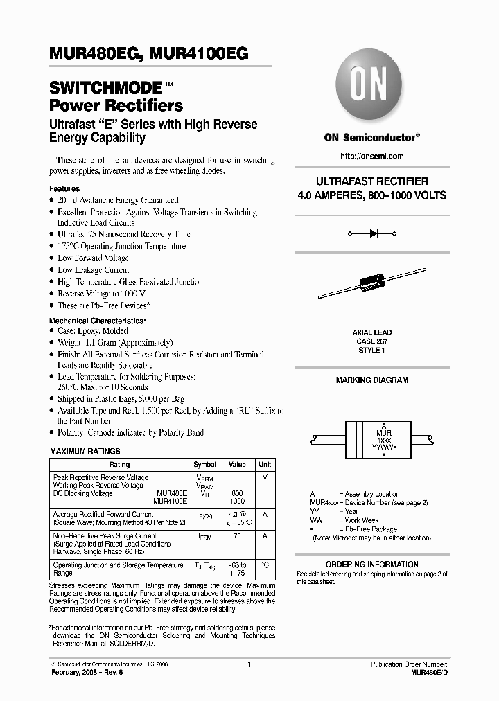 MUR4100E_4991975.PDF Datasheet