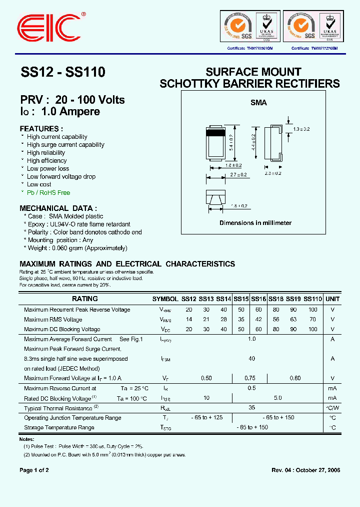 SS110_4992058.PDF Datasheet