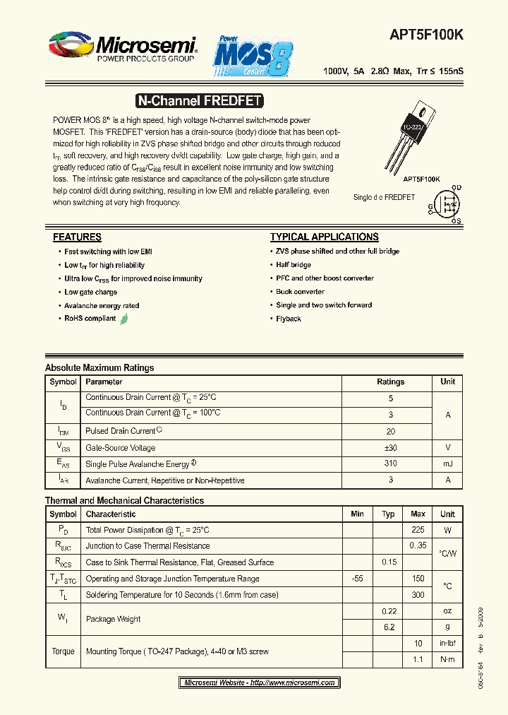 APT5F100K_4996816.PDF Datasheet