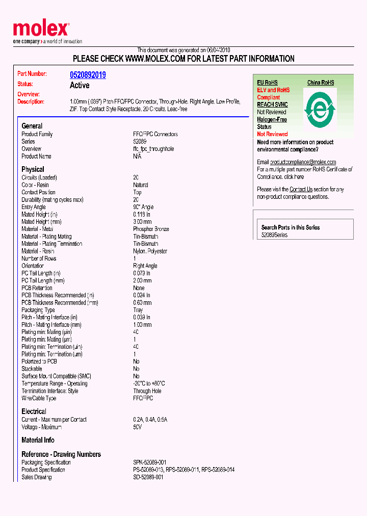 0520892019_4997611.PDF Datasheet