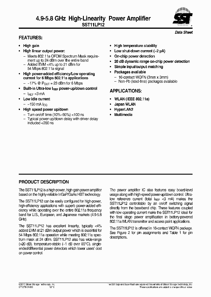 SST11LP1210_5000309.PDF Datasheet