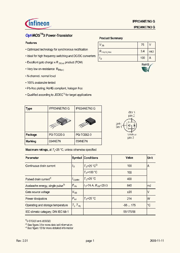 IPP034NE7N3G_5003748.PDF Datasheet