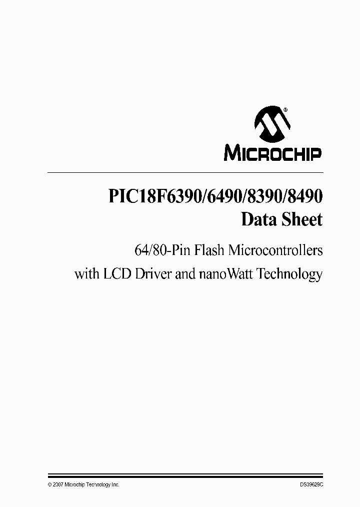 PIC18F6490_5004273.PDF Datasheet