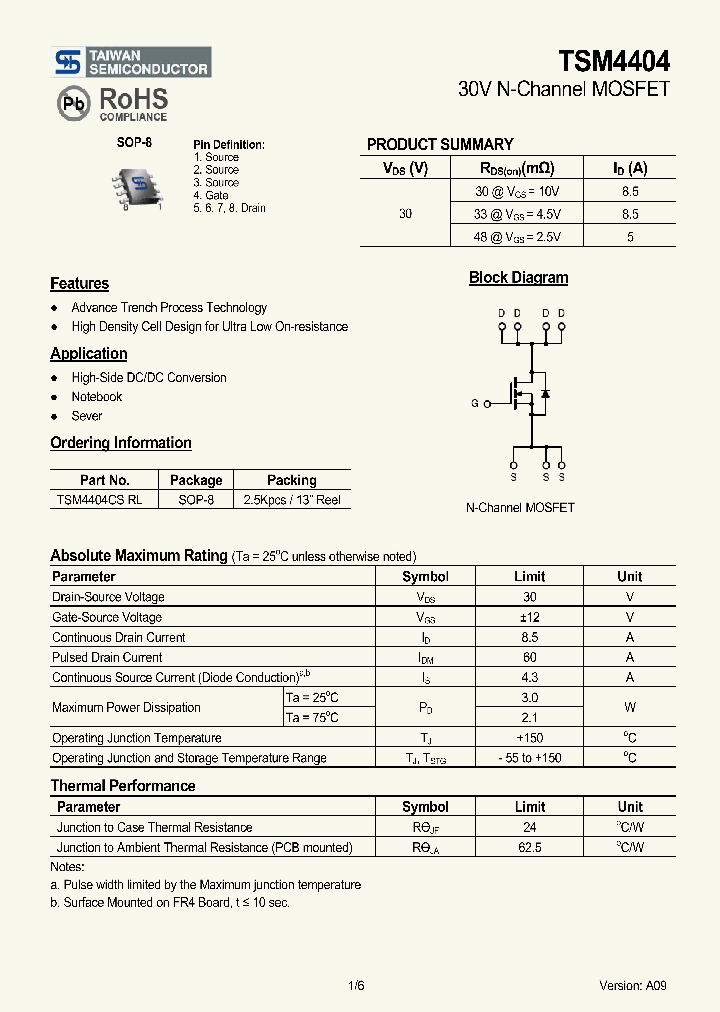 TSM4404_5007165.PDF Datasheet