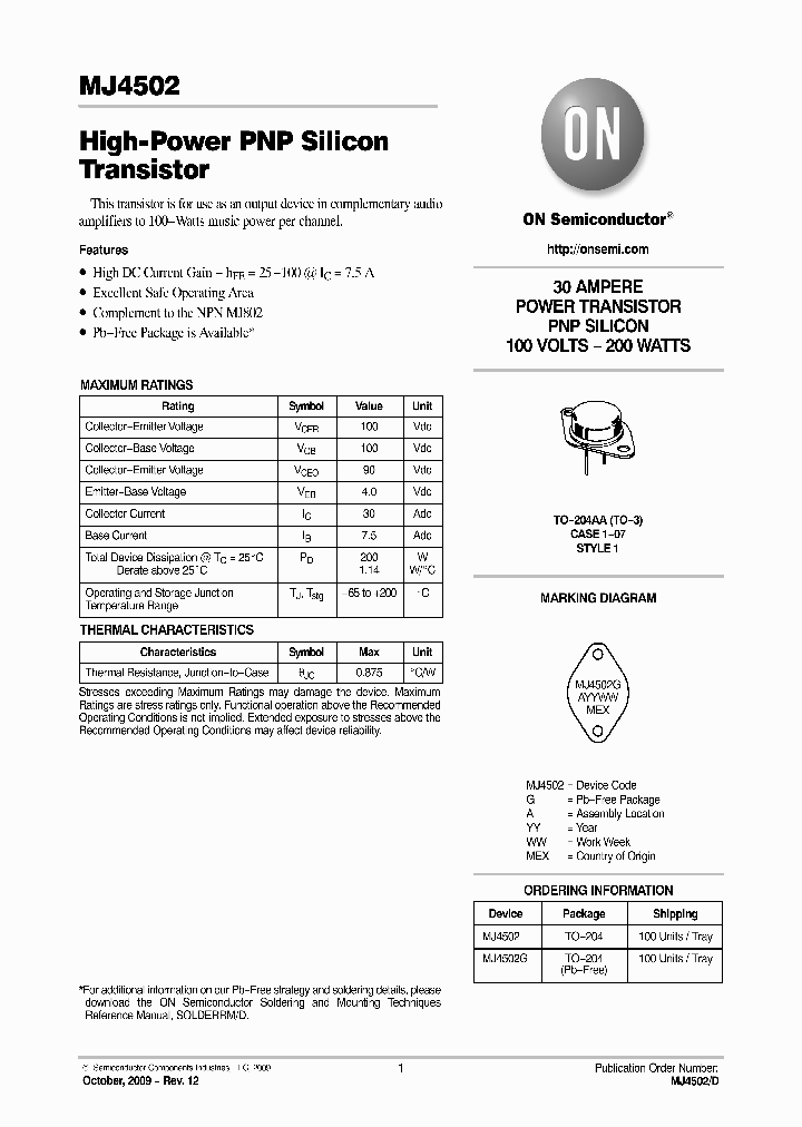 MJ4502_5010122.PDF Datasheet