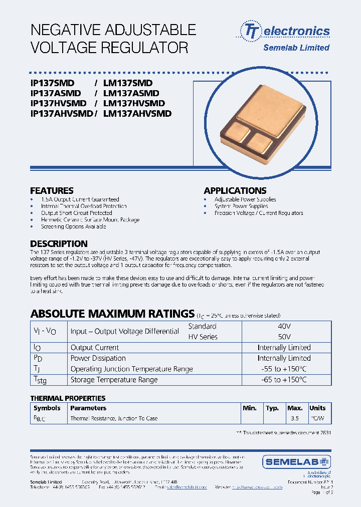 LM137ASMD_5010609.PDF Datasheet