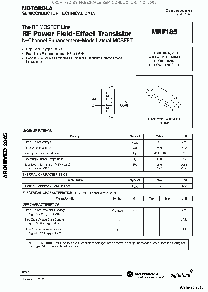MRF18502_5011713.PDF Datasheet