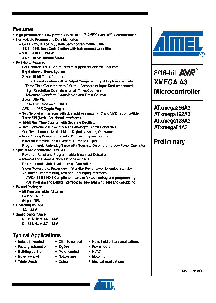 ATXMEGA128A3_5012142.PDF Datasheet