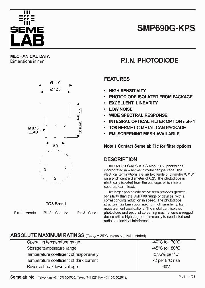 SMP690G-KPS_5012994.PDF Datasheet