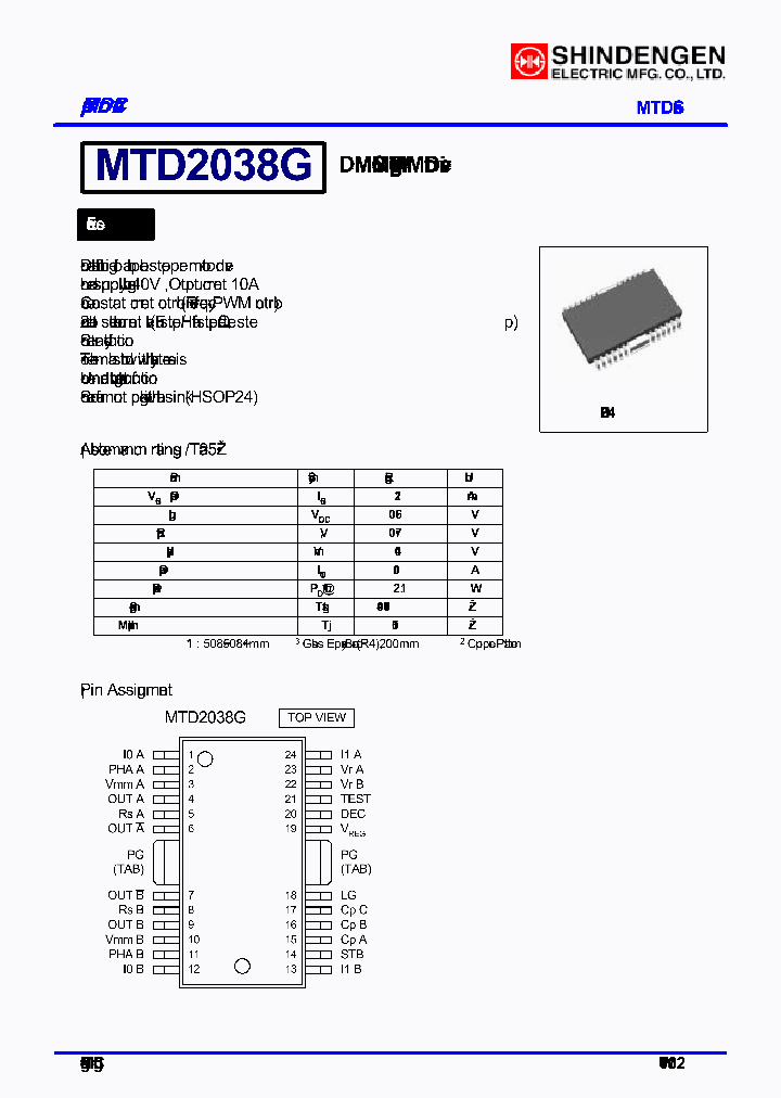MTD2038G_5013295.PDF Datasheet