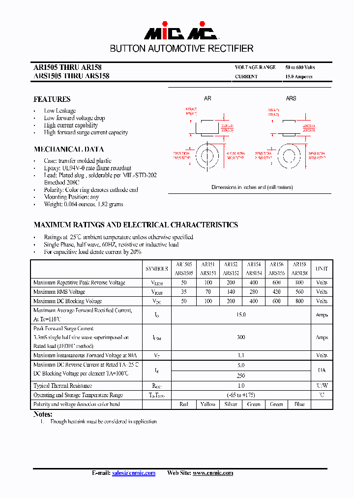 ARS1505_5014451.PDF Datasheet