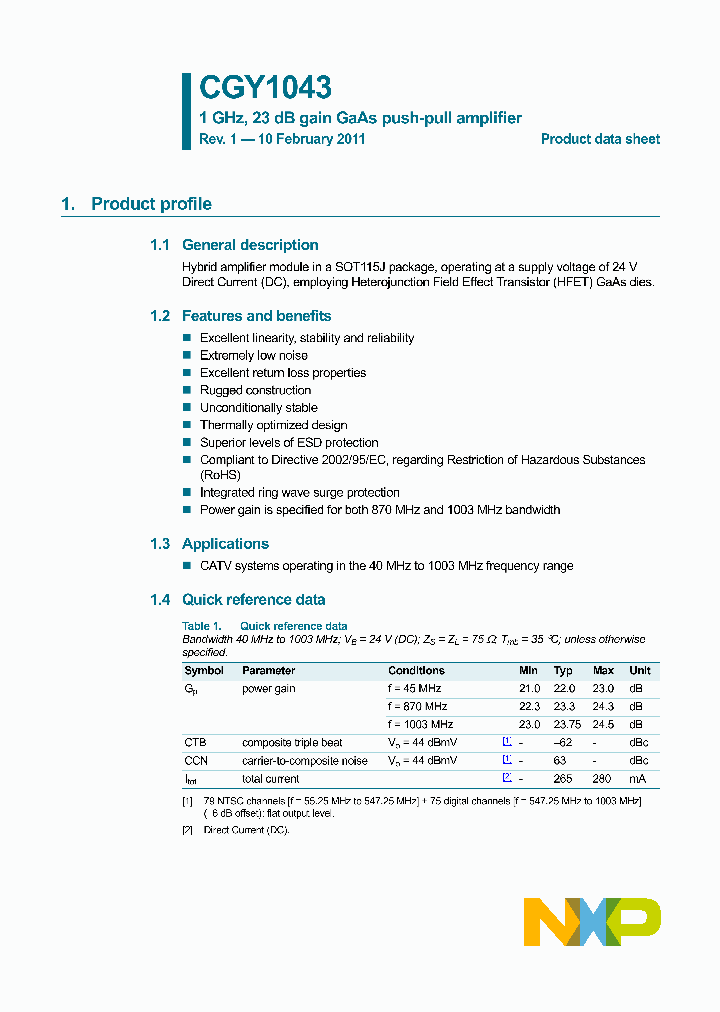 CGY1043_5015934.PDF Datasheet