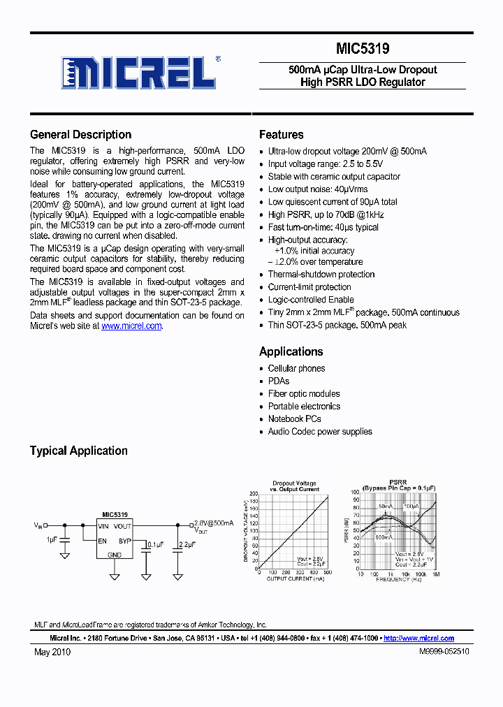 MIC5319-13HYD5_5018351.PDF Datasheet