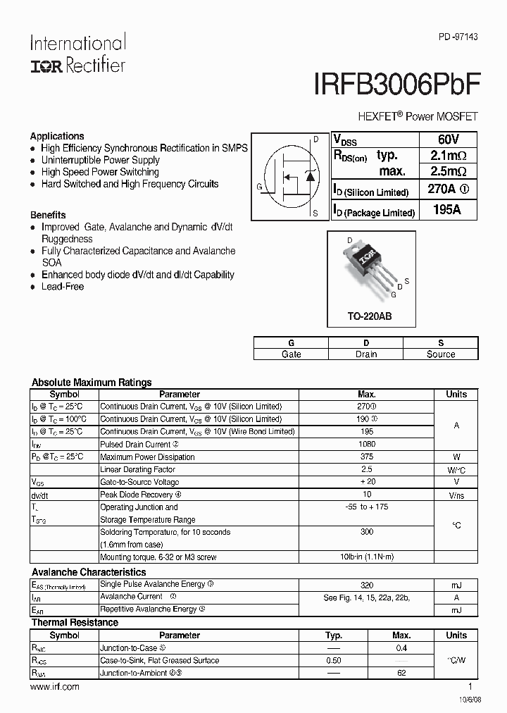 IRFB3006PBF_5019082.PDF Datasheet
